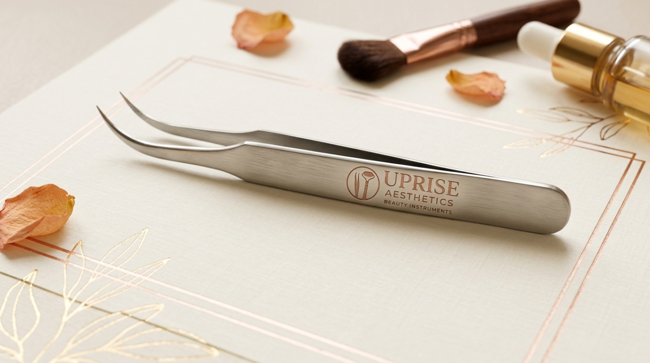 Curved Precision Eyelash Extension Tweezer